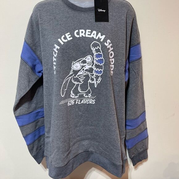 Disney Stitch Ice Cream Shoppe Sweatshirt Mens Medium NWT - Picture 4 of 13